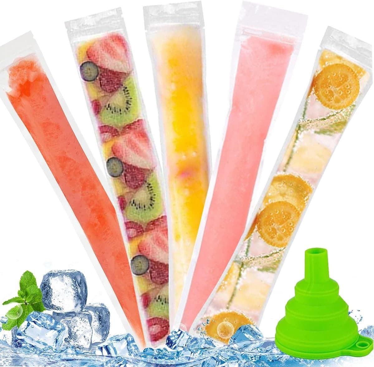 Popsicle Tassen - Waterdicht - Herbruikbaar - Met Ritssluiting - Voor IJsjes — afbeelding 1