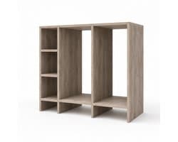 Wasmachinekast Toronto – Voor wasmachine en droger – 160 x 65 x 120 cm – Steigerhout – Wibema