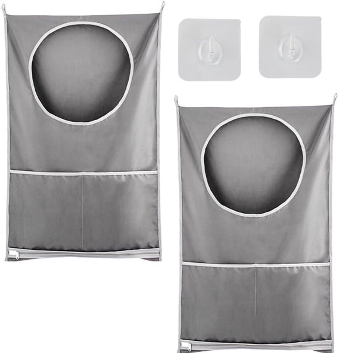 IMstore - Hangende Waszakken - Ruimtebesparend - Waterdicht - Grijs - Grote — afbeelding 1