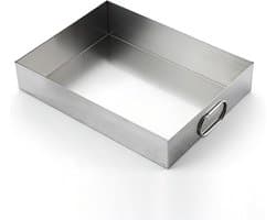 Condensopvangbak - Lekbak Afvoerbak - Water Opvang - Roestvrij Staal - 20-120 cm - Zilver