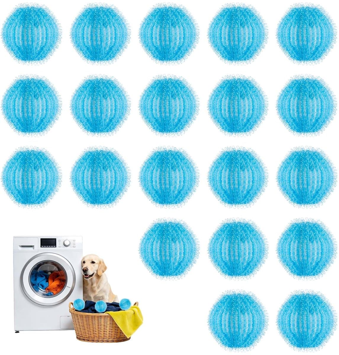 Solidchoice - 20 Stuks Herbruikbare Dierenharen Verwijderaars voor Wasmachine — afbeelding 1