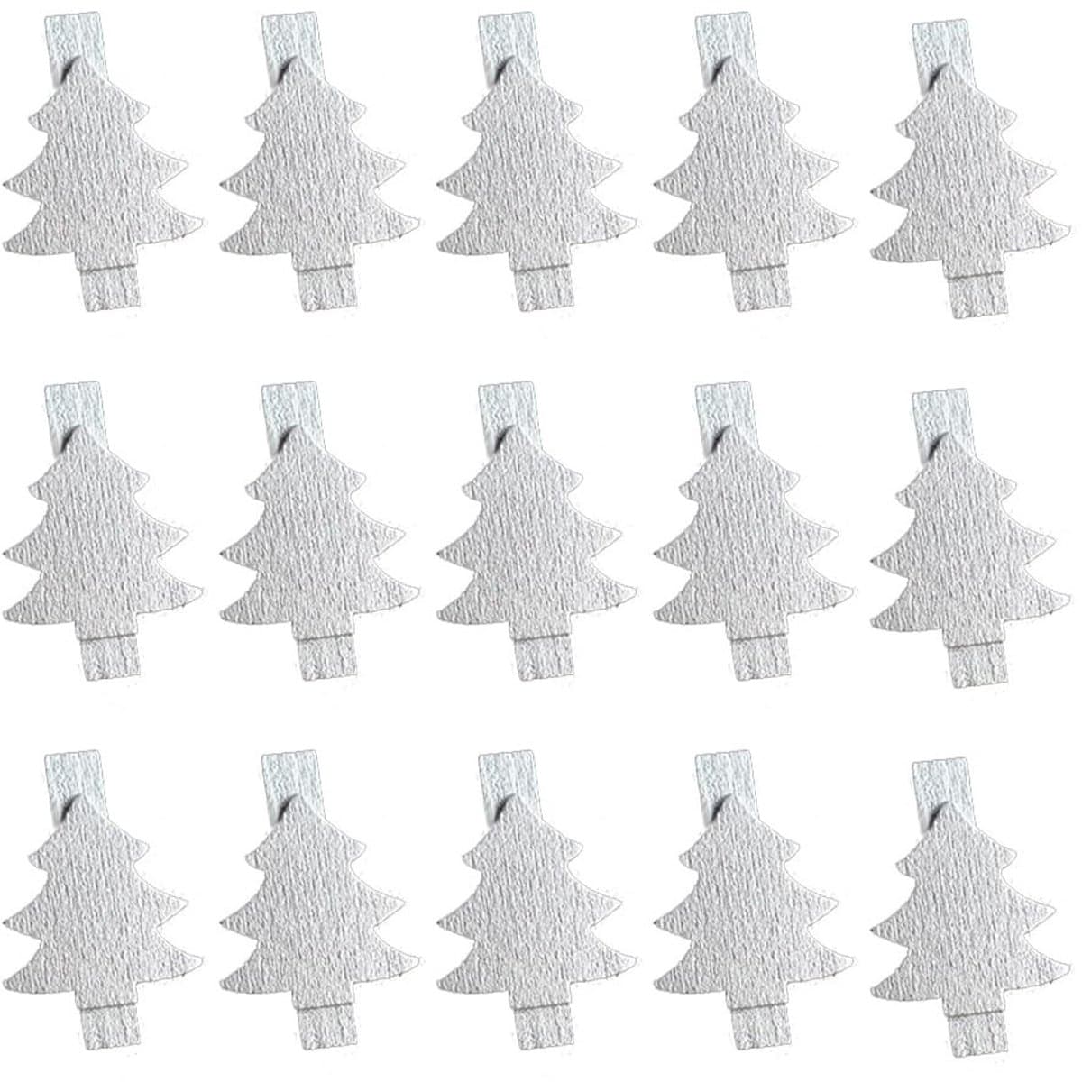 Dailygoods- Houten Wasknijpers 100 Stuks - Decoratieve Klemmen - Knijpers voor Fotomuren - Houten Knutselklemmen - Geschikt voor Feesten - Afmeting 3,5 cm — afbeelding 1
