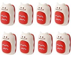Lakengrijpers 8 stuks - Beddengoed clips - Netjes opmaken - Naaldvrije bevestiging - 25x4 cm - Geel rood