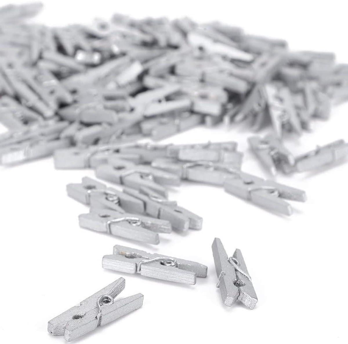 Houten Clips - Wasknijpers Pinnen - Foto's Ophangen - Natuurlijk Hout - 300 stuks - Natuurlijk — afbeelding 1