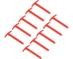 Grondankers Tentharingen - Winddicht Stevig - Tent Bevestigen - T-vormige Handgreep - 10 Stuks 5.7 Inch - Rood