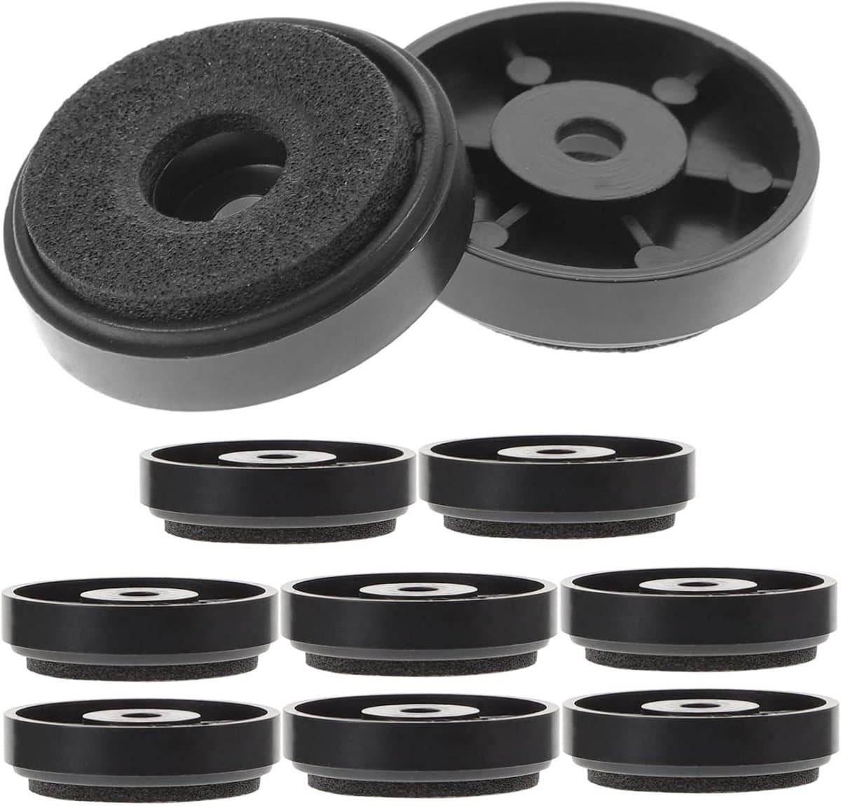 Luidspreker Isolatie Pads - Apparaat Voetjes - Audio Verbetering - Trillingsdempend Ontwerp - 10 Stuks - Zwart — afbeelding 1