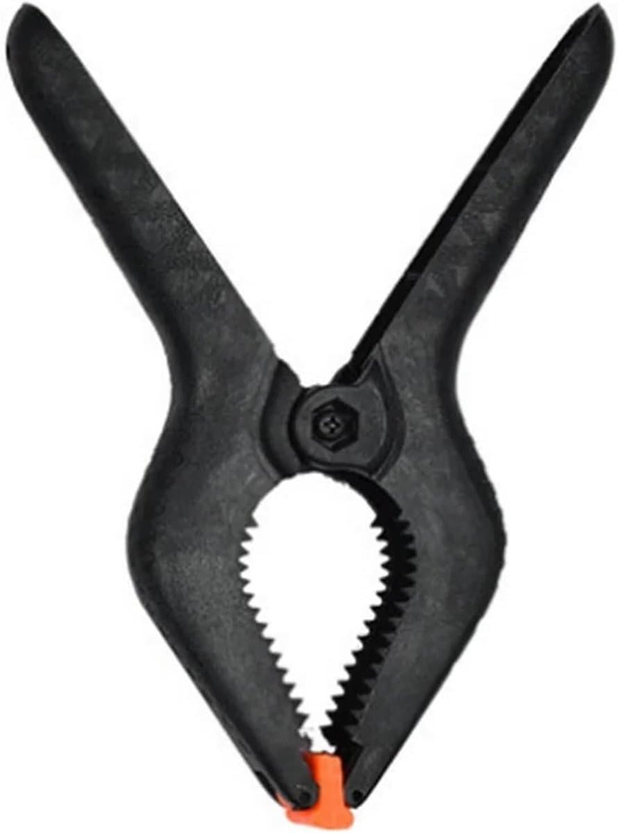 Nylon Veerklemmen - Timmerwerk Clips - Werkstukken Bevestigen - Sterke Grijpkracht - 10 Stuks - Zwart — afbeelding 1
