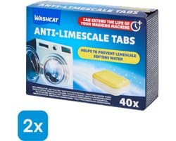 2 x 40 (80) Washcat Wasmachine Ontkalkingstabletten