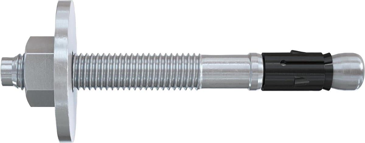Boutenanker met grote schijf - Ankerbout zware lasten - Bevestigen constructies - Hoge dwarsvermogens - 10/10 Kurzversion - Zilver — afbeelding 1