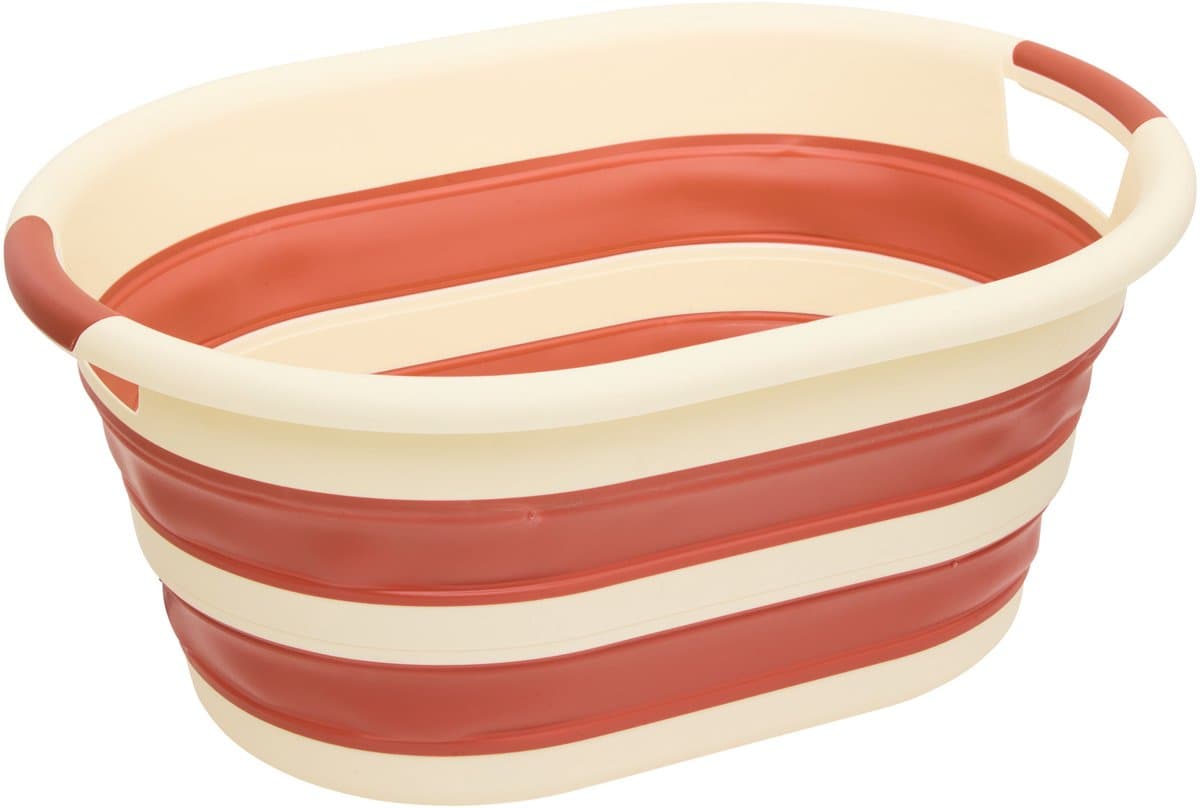 5Five Wasmand - 21L - rood - PP - opvouwbaar - 39 x 39 x 53 cm - flexibel — afbeelding 1