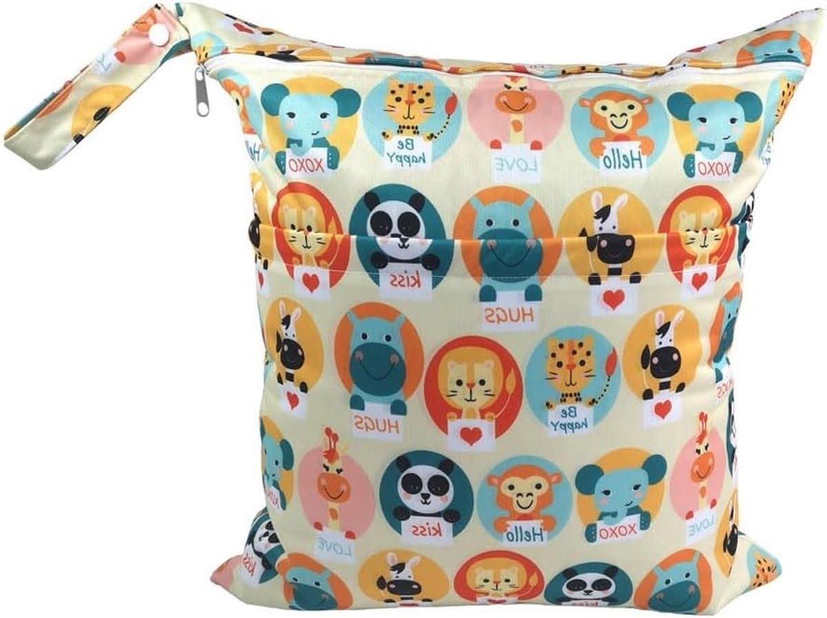 Waterdichte natte tas 40 x 45 cm voor luiers, waszak, camping, reizen en gym, ideaal voor kleuterschool en strand — afbeelding 1