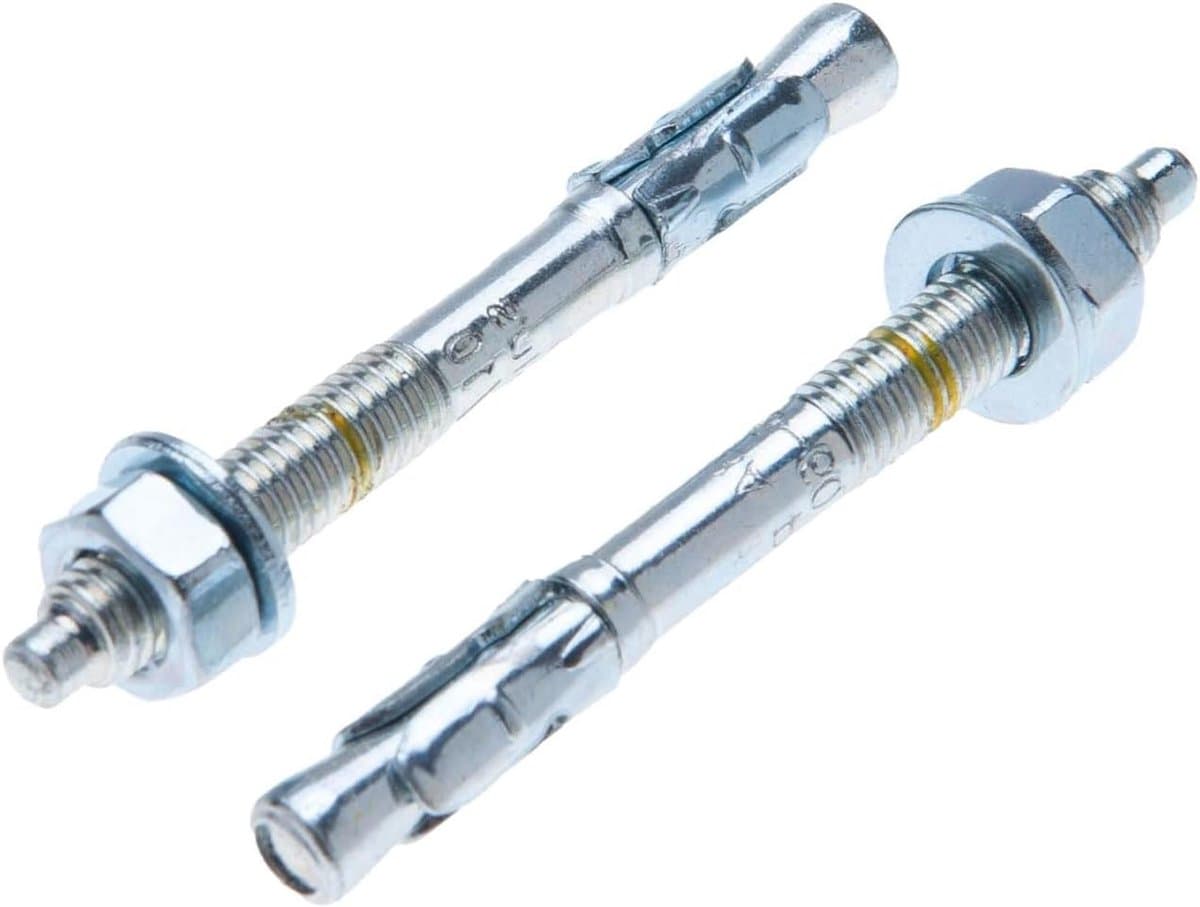 Betonanker set - Wiganker bouten - Zware lasten bevestigen - Doorlopende bout - 10x105mm 6 stuks - Gegalvaniseerd — afbeelding 1
