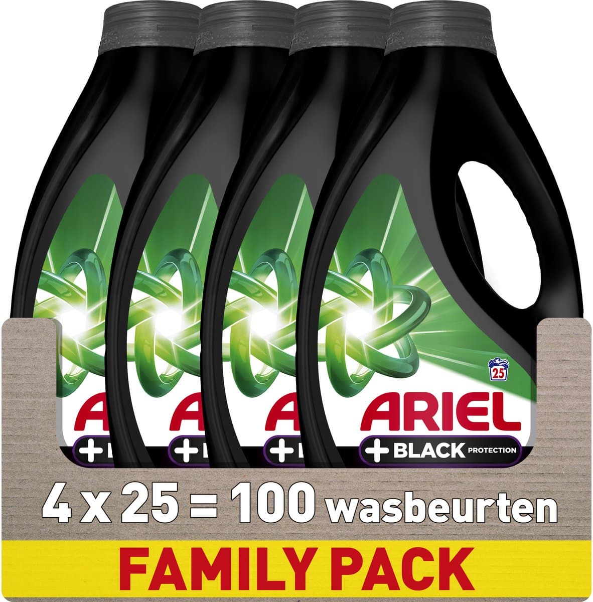 Ariel Wasmiddel +Zwart Bescherming - 4 x 25 Wasbeurten — afbeelding 1