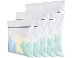 Set van 5 Wasnetten, Herbruikbare Waszak voor Reizen, Ideaal voor Blouses, Beha's en Sokken, Transparante Organiser met Rits