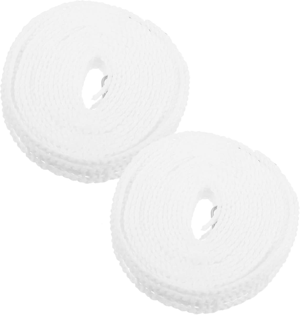 Waslijn Set - Droogtouw Kleding - Buiten Droge Kleding - Antislip Ontwerp - 5 Meter Lengte - Wit — afbeelding 1