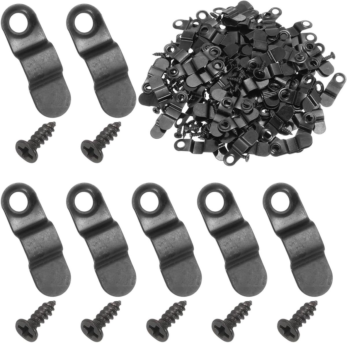 Foto Clips - Decoratie Bevestigers - Foto's Ophangen - Strik Vorm - 120 Stuks - Zwart — afbeelding 1