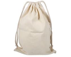 Store_8 - Katoenen Waszak - Huishoudelijke Opslagzak - Natuurlijke Kleur - Perfect voor Kleding - Ideaal voor Thuis en Reizen
