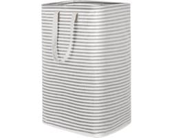 Wasmand, Grote Opvouwbare Waterdichte Wasmanden met Verlengde Handgrepen, Laundry Basket, Dirty Clothes Washing Basket voor Kleding, Slaapkamer, Blauw, Grijs, 75L