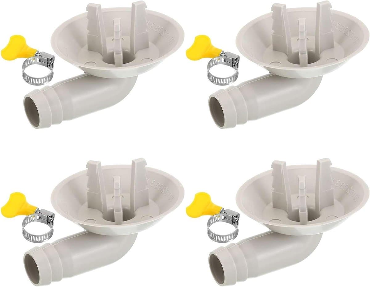 Afvoerslang Connector - Slangaansluiting Condens - Airco Onderhoud - Universele Pasvorm - 25 Mm Diameter - Wit — afbeelding 1