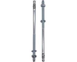 Wigankers - Keilankers pluggen - Beton bevestigen - Uitbreidende clip - M8 x 220 mm - Verzinkt