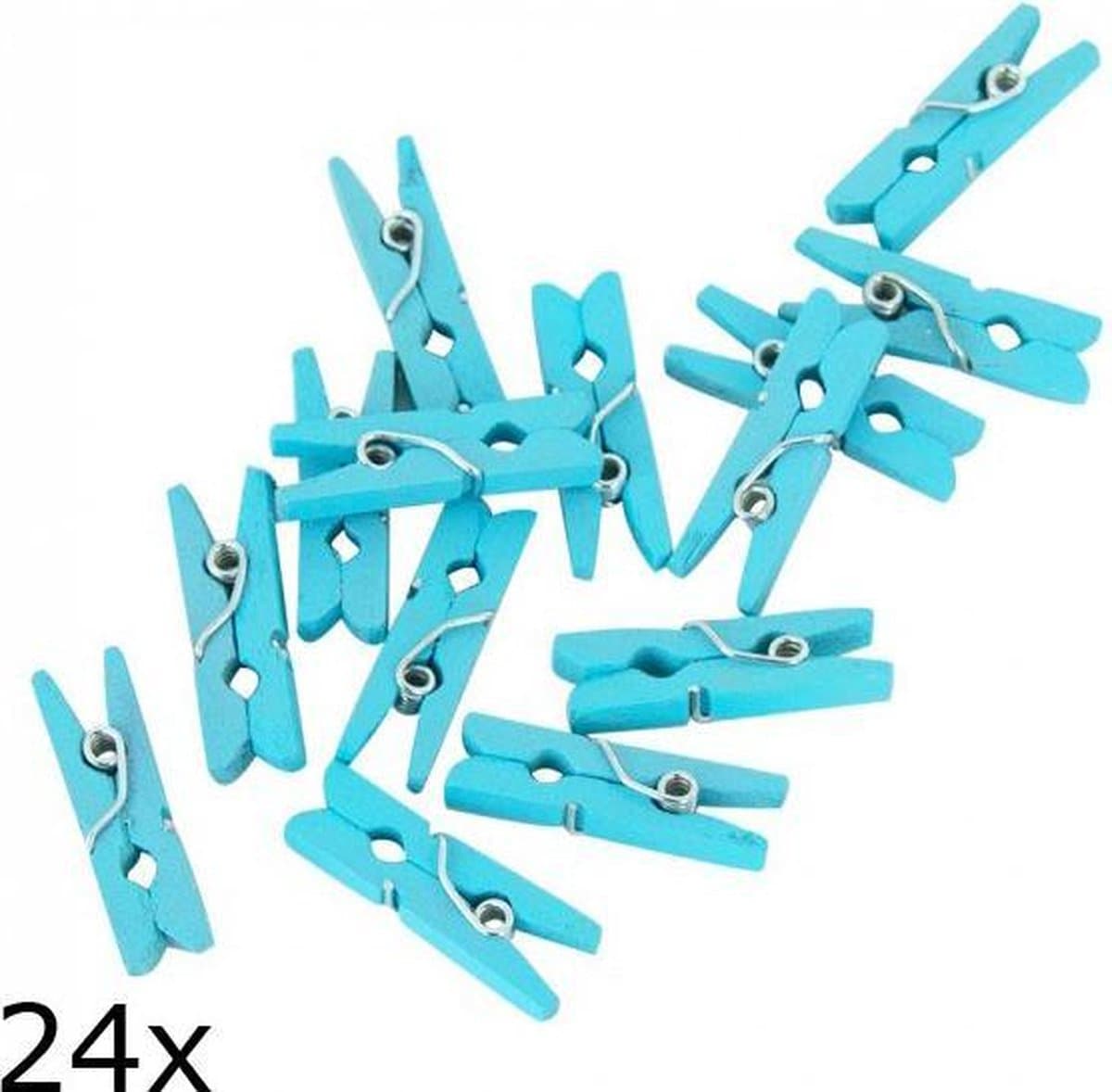 Miniknijpers zakje a 24 stuks blauw — afbeelding 1