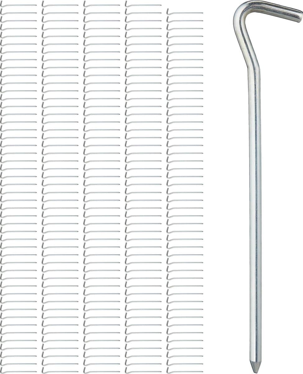240x tentharingen set - haringen - grondpennen - haring - staal - haring — afbeelding 1
