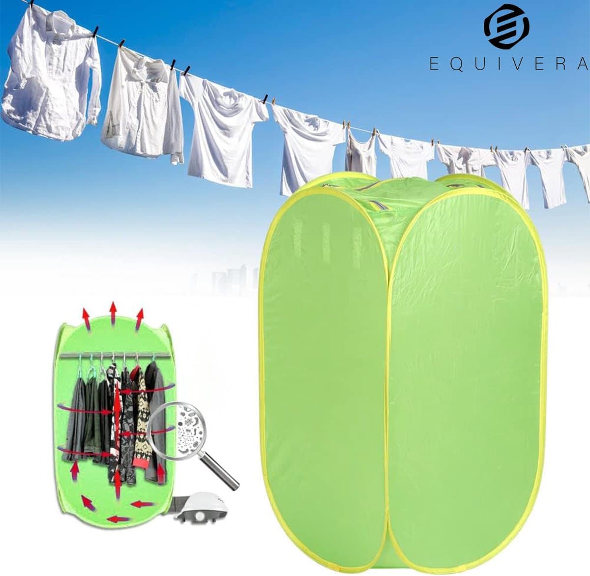 Equivera Condensdroger - Mini Wasdroger - Kleine Wasdroger - Droger - Condens Droger - Portable Droger — afbeelding 1