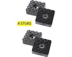 Actie4you® - Rubberen Voetjes - Vierkant - Rubber Dopje - Meubelonderzetter - Onderzetters -Trillingsdemper - Anti Slip - 22x22mm – 4 Stuks - Zwart — afbeelding 1