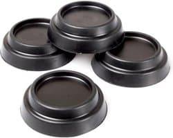 Plieger Trillingsdempers - Pootjes voor wasmachine en wasdroger - Zwart - 4 stuks