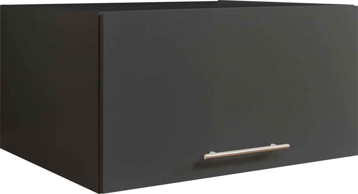 Interiax WASHWALL 'Mary' Wasmachine Bovenkast Antraciet - Met 1 Klepdeur Met Pomp- 38x67.5x67.5 cm — afbeelding 1