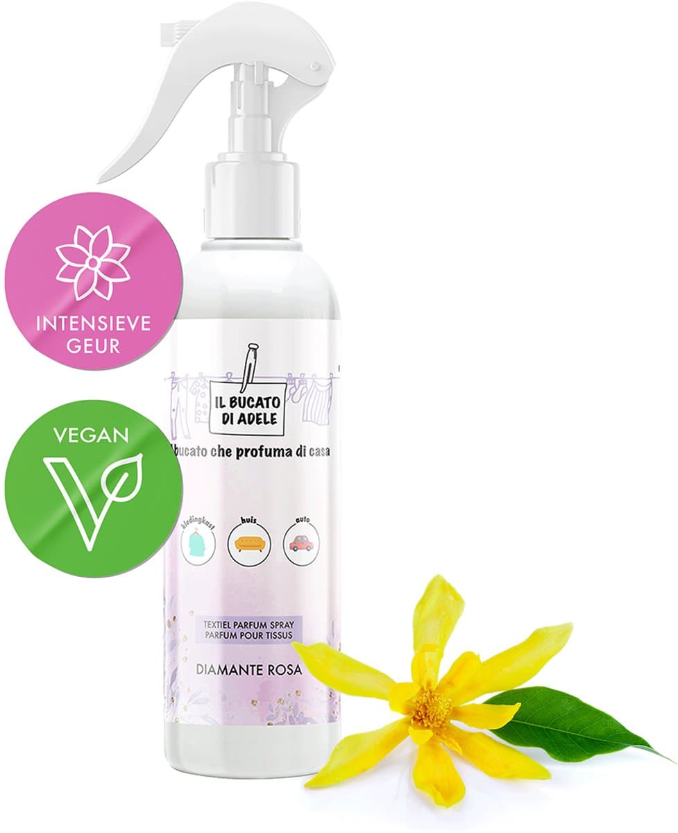 Il Bucato di Adele Parfum Textiel Spray Diamante Rosa 250ml — afbeelding 1