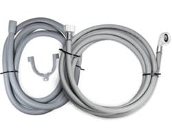 Dparts 5m aanvoerslang + 5m afvoerslang 19x22mm - Geschikt voor wasmachine en vaatwasser - Waterslang - aanvoer en afvoer slang - toevoerslang 500cm - 5 meter