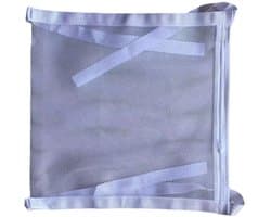 Waszak - Schoen Wassen - Herbruikbaar - Waszak Voor Schoenen - Schoenen Waszak - wit - Met Rits - 40*40*1.7 cm - Schoenen was tas - Polyester