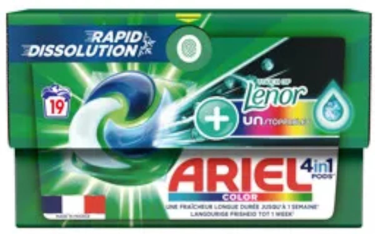 Ariel 4in1 Wasmiddel Pods Color Lenor Unstoppables - 19 stuks — afbeelding 1