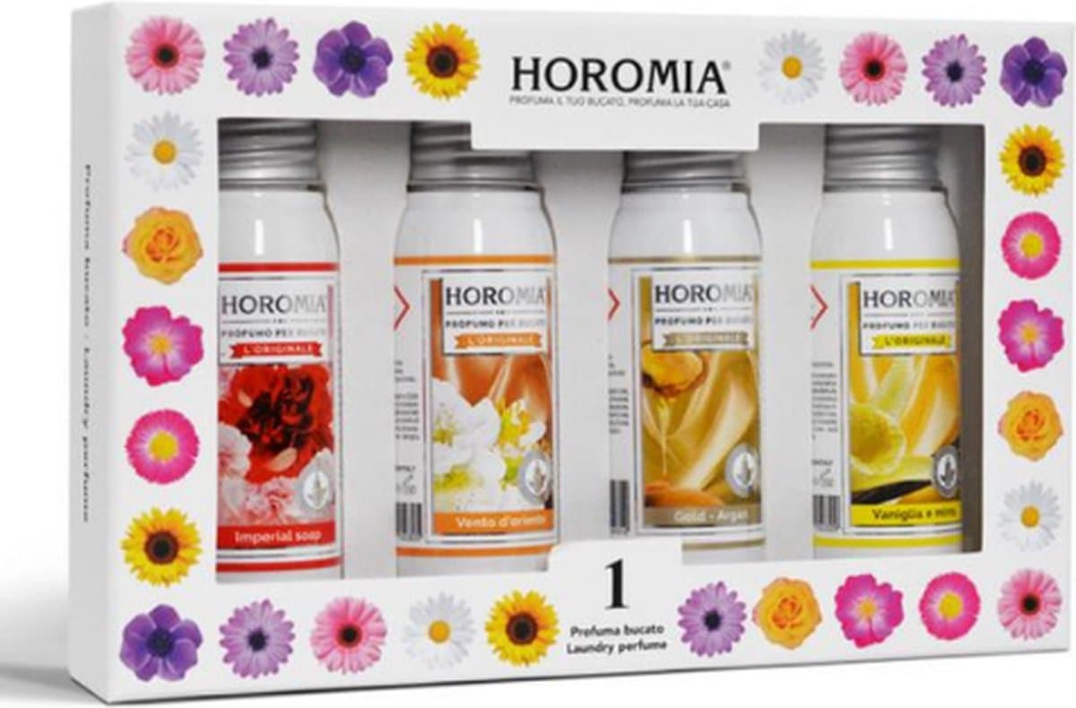 Horomia Geschenkset - Wasparfum Proefpakket - Horo 1 - 4x 50ml wasparfum — afbeelding 1