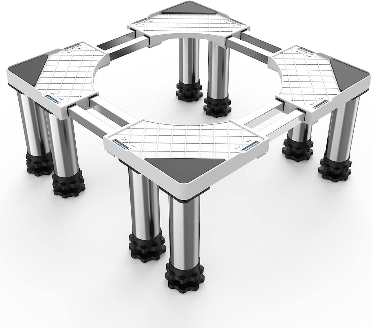 Wasmachine Verhoger - Wasmachine Opbouwmeubel - Wasmachine Sokkel - Anti Slip & Verstelbaar - Ook voor Droger, Koelkast en Vriezer - 500 Kg Draagkracht - 8 Poten - Hoogte 17,5 - 20,5 cm - van Imperatoris — afbeelding 1
