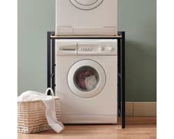 Hi Wasmachine Onderstel - Staal en MDF - Verstelbare Hoogte - Max. 250 kg Draagvermogen — afbeelding 1