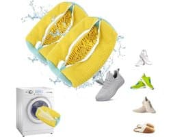 Famanu – Set van 2 herbruikbare waszakken - geschikt voor wasmachine - duurzaam materiaal - beschermt schoenen en delicate kleding - lichtgewicht - eenvoudig te gebruiken en schoon te maken