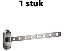 1 stuk - Opvouwbaar wasdroogrek - Kledingstang - Wasdroogrek - Zuignap - Multifunctioneel onzichtbaar wasdroogrek voor thuisgebruik - 44 cm * 12,5 cm * 6 cm - Grijs