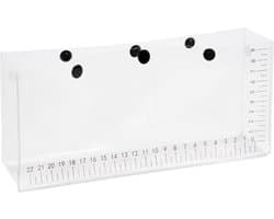 Vistransportcontainer - Vis weegzak Levende vis zak - Vissen observeren - SNAP Opening en Sluiting - 26x11.5x6.5 cm - Transparant