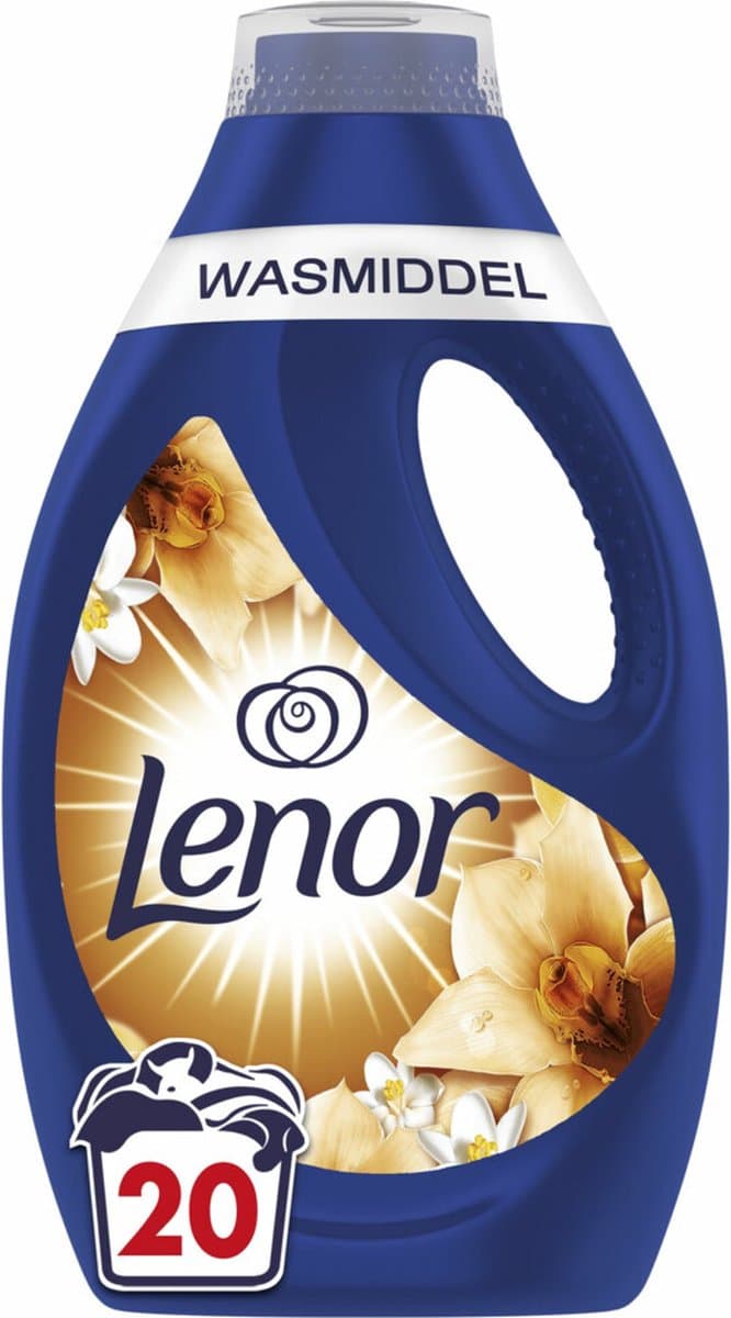 Lenor Vloeibaar Wasmiddel Gouden Orchidee 20 Wasbeurten - 900 ml — afbeelding 1