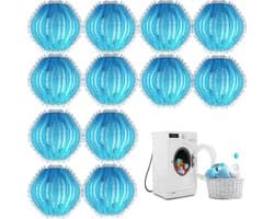 Ontharingsballen - Wasmachine ontharing - Vuilverwijderende wasballen - Anti-wikkel kleding haar absorberende ballen - Blauw - 12 stuks