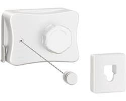 Intrekbare Waslijn - Wand Waslijn - Kleding Drogen - Niet-Verzakkend Ontwerp - 5.1 Meter - Wit
