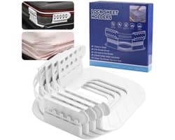 PromoHome 4-delige lakenhouders set met verstelbare hoogte - Anti-slip matras clips