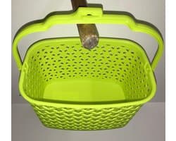 Wasknijpermandje kunststof groen