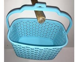Wasknijpermandje kunststof blauw