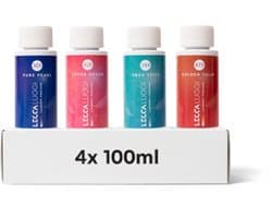 Lecca Luggi Wasparfum Proefpakket – Bloemig & Fris – Lotus Dream, Aqua Spice, Golden Tulip & Pure Pearl – 4x100ml