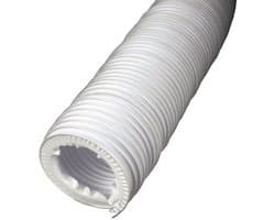 Afvoerslang voor Wasdroger en Ventilatie - Flexibele PVC Slang met Slangklemmen