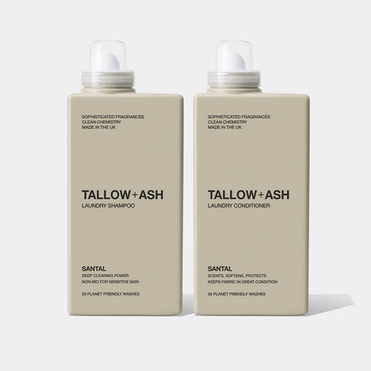 Tallow+Ash Santal wasmiddel en wasverzachter-luxe wasmiddel met geur — afbeelding 1