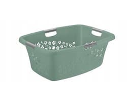 Rotho Bloemen Wasmand 50L Groen - Stijlvol en Ventilerend
